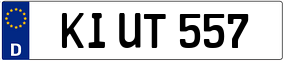 Truck License Plate